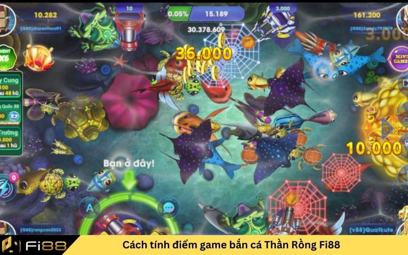 Cách tính điểm game bắn cá Thần Rồng Fi88