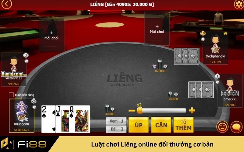 Luật chơi Liêng online đổi thưởng cơ bản