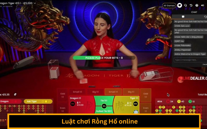 Luật chơi Rồng Hổ online