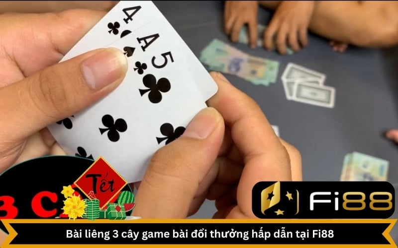 Bài liêng 3 cây game bài đổi thưởng hấp dẫn tại Fi88