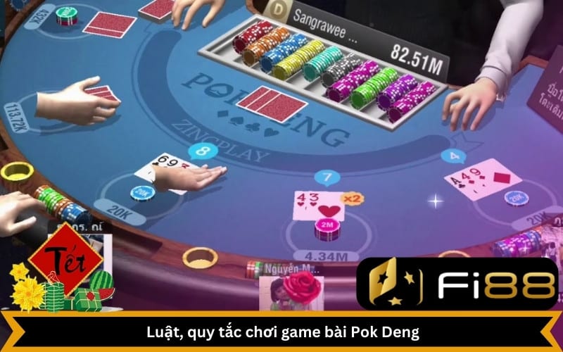 Luật, quy tắc chơi game bài Pok Deng