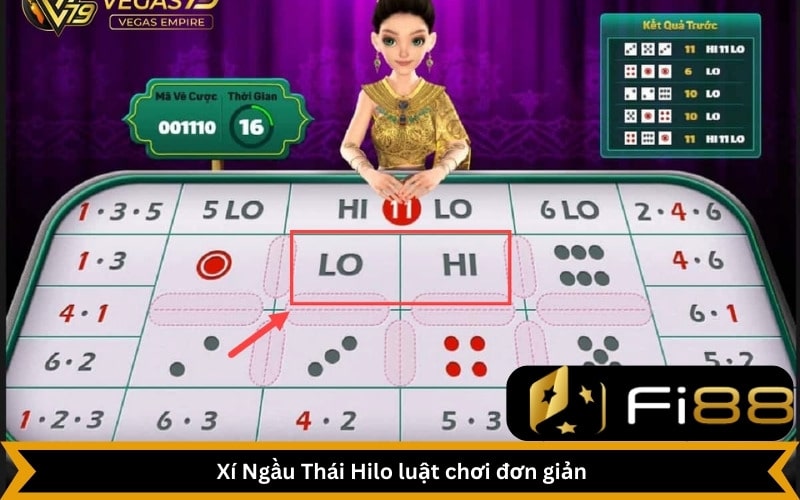 Xí Ngầu Thái Hilo luật chơi đơn giản